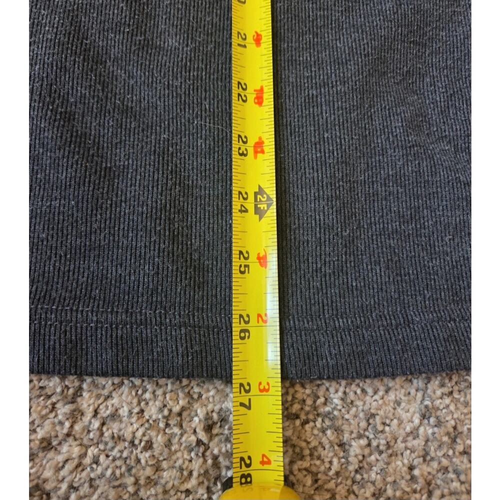 Vintage Dressbarn Gray Knit Quarter Zip Sweater Velvet Floral Patch womans sz lg - Picture 4 of 5